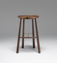 Taper Bar Stool - Black Walnut