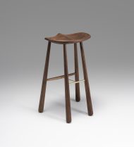 Taper Bar Stool - Black Walnut