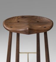 Taper Counter Stool - Black Walnut