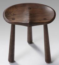 Taper Low Stool - Black Walnut