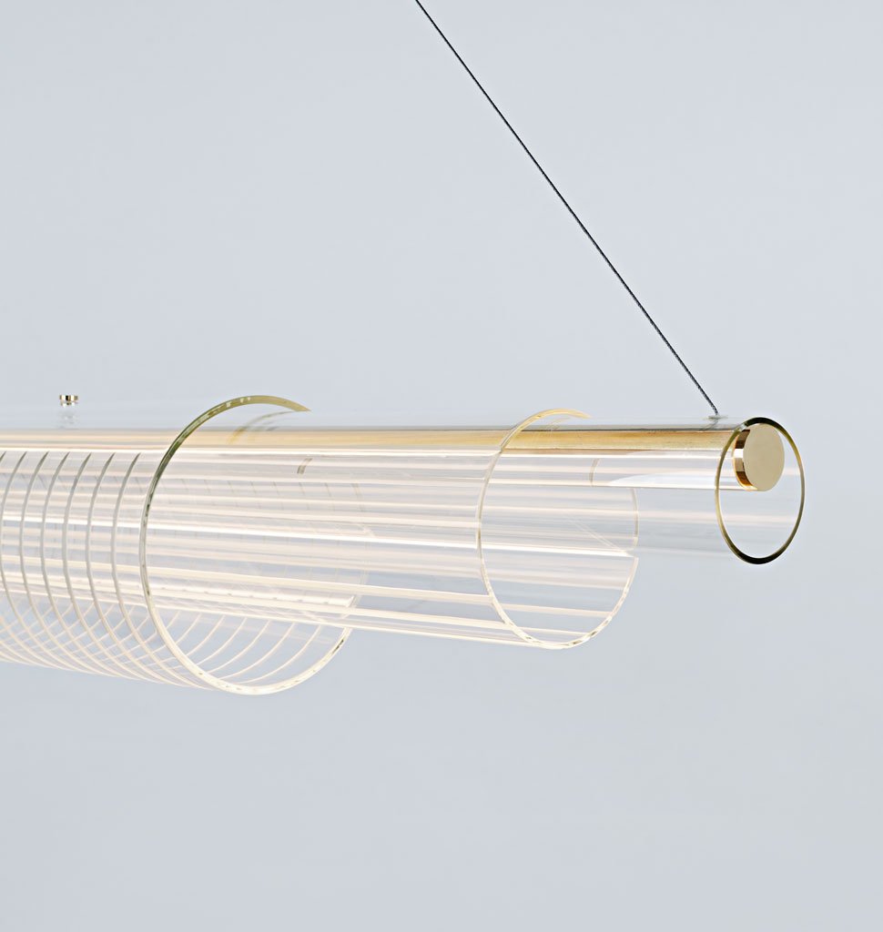 Coax Pendant 03 (Polished Brass/Clear)